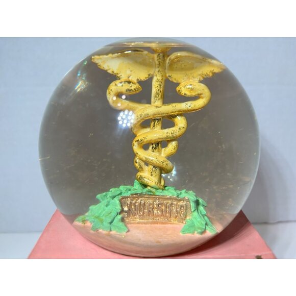 Music Box Snow Globe Nursing Gift Pediatrics Surgical Primary Care - Picture 2 of 7